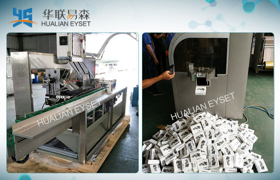 Eletrônico pesando quatro linhas de produção laterais da máquina/caixa de empacotamento do selo