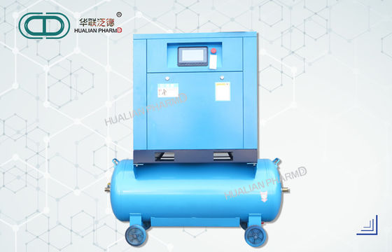 Compressor de ar industrial todo do parafuso em uma cor azul portátil de aço inoxidável - COM SECADOR FRIO