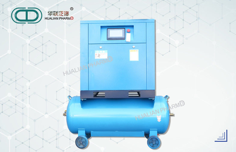 Compressor de ar industrial todo do parafuso em uma cor azul portátil de aço inoxidável - COM SECADOR FRIO